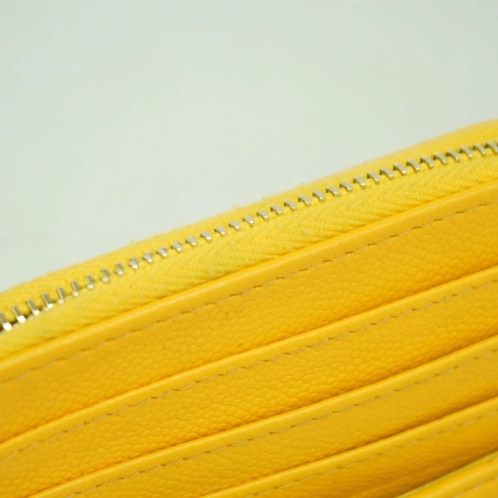 CHANEL Yellow Caviar Leather Wallet - Picture 6 of 8